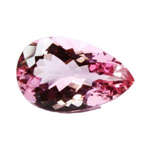 100% Natural Rosa melocotón morganita pera cojín ovalado facetado morganita Natural tamaño personalizado anillo joyería uso venta al por mayor - Product Image 3