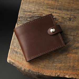 Cartera plegable corta abierta de piel auténtica de diseñador al por mayor, cartera delgada con bloqueo RFID con logotipo personalizado, OEM, venta al por mayor - Product Image 1