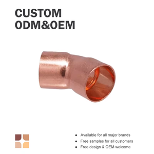 Raccord en cuivre rouge de sortie d'usine Betterway réduisant/égal rond coudes à 90 degrés 7/8 "* 5/8" * 7/8 " - 4 1/8" * 3 1/8 "* 4 1/8" - Product Image 5