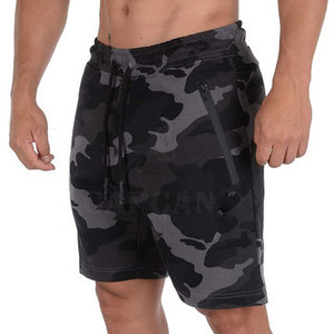 Shorts de sport mi-taille pour hommes de haute qualité, taille personnalisée, respirants, en coton/polyester, séchage rapide, style urbain, motif uni, personnalisables - Product Image 3