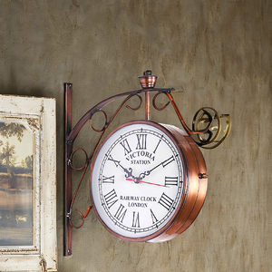 Chất lượng tốt nhất cổ điển lấy cảm hứng từ hai mặt đồng hồ treo tường hoàn hảo cho nhà hoặc văn phòng trang trí nội thất lớn nhất công ty sản xuất - Product Image 4