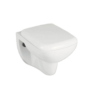 Asiento de inodoro de cerámica para colgar en la pared: artículos sanitarios de porcelana, producto de baño, asiento de inodoro para armario de agua de montaje en pared con OEM - Product Image 1