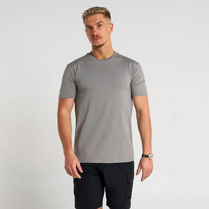 100% camisas de algodón mercerizado logotipo personalizado cómodo camiseta personalizada para hombres Camiseta de algodón mercerizado de alta calidad - Product Image 2