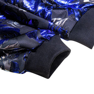 Veste bomber duffle chaude à prix bas personnalisée 2026, couleur bleue, col à capuche, décoration brodée, vente en gros pour hommes et femmes, hiver - Product Image 4