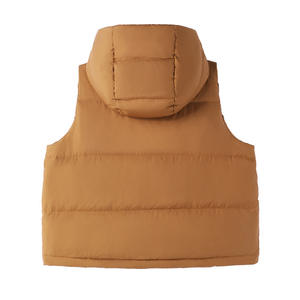 Gilet matelassé décontracté pour homme, personnalisé, respirant, pour l'hiver, avec fermeture éclair, service OEM, fabriqué en toile de polyester durable, logo personnalisé - Product Image 3