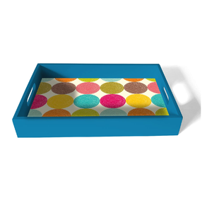 Bandeja de servicio de desayuno impresa en madera y diseño impreso en color azul cielo de alta calidad para un precio barato de tamaño personalizado - Product Image 1