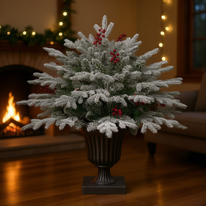 อามิคาซ่า ชุดตกแต่งคริสต์มาสขนาด 75 ซม. บนภาชนะแอมโฟรา ทำจากโพลีเอทิลีน พีวีซี สำหรับตกแต่งในเทศกาล - Product Image 3