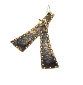 Pendientes de Aro Chapados en Latón Estilo Antiguo de Miami Beach 2025 para la Temporada de Bodas, Joyería para Mujer - Product Image 1
