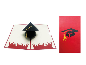 Fabriqué en Italie Origami Surprise cadeau Cartes de vœux Popup 3D pour le jour de la remise des diplômes - Product Image 4