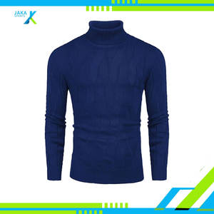 Suéter de cuello redondo ajustado para hombre, Jersey de punto informal de manga larga, top de otoño suave y ligero, poliéster/algodón antiretráctil - Product Image 4