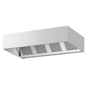 Hotte aspirante murale commerciale 2200 mm avec filtres à déflecteurs et éclairage - Product Image 4