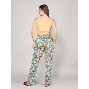 Pyjama Confortable Ultra Doux 100% Rayonne Imprimée avec Taille Élastique Respirant Vêtement d'Intérieur pour Familles Logo Personnalisé Fourniture ODM - Product Image 3