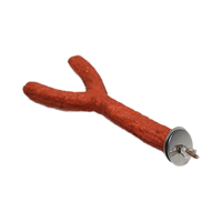 Jouet d'activité pour oiseau 3 en 1 personnalisable OEM Perchoir de branche comestible pour petits oiseaux Fournitures pour oiseaux à mâcher