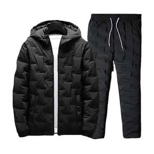 Gilets en polaire à capuche pour hommes de haute qualité 320g Épaissis Chauds Décontractés Couleur unie Respirant Imprimé numérique Tricoté pour l'hiver - Product Image 3