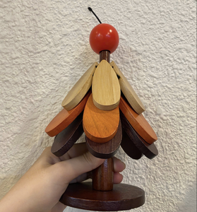 Adorno Navideño de Madera Hecho a Mano para Decoración de Mesa, Estilo Rústico, Hecho en Vietnam - Product Image 5