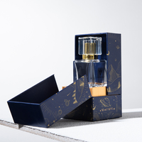 Boîte rigide magnétique à double ouverture de luxe Lionwrap avec logo en feuille d'or pour l'emballage de parfums, boîte cadeau personnalisée