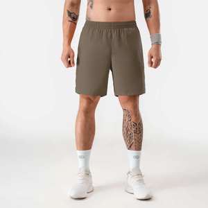 Bermudas de LICRA de secado rápido para hombre con cintura elástica tejida, estilo deportivo, bolsillos ocultos, servicio OEM disponible - Product Image 5