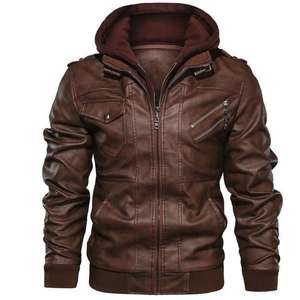 Latest Men PU OEM <b>Plus</b> <b>Size</b> PU <b>Leather</b> <b>Jacket</b> Male <b>Faux</b> <b>Leather</b> <b>Jacket</b> Men's <b>Jackets</b> Available In All Colour - Product Image 4