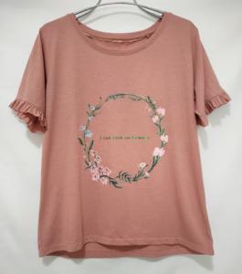 T-shirt à manches courtes décontracté pour femmes 100% coton imprimé OEM Design personnalisé pour T-shirt à porter régulièrement - Product Image 5