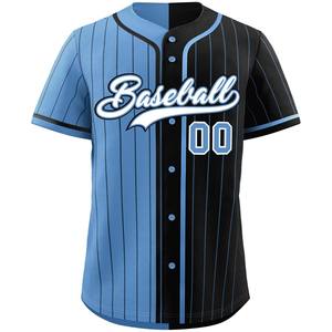 Maillot de baseball anti-humidité chemise de softball boutonnée personnalisée tissu en maille coupe pro pour jeunes nom brodé USA Tackle Twill - Product Image 5