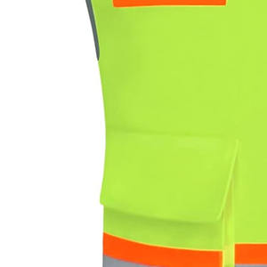 Chaleco reflectante con certificación CE Night Hi Vis Yellow Security Ropa de seguridad laboral Ropa DE TRABAJO - Product Image 3