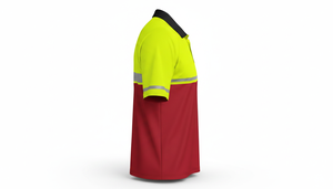 Camiseta de Seguridad Reflectante de Alta Visibilidad, Manga Corta, Transpirable, de Secado Rápido, para Trabajo en Almacenes y Protección Contra Incendios, Talla OEM - Product Image 2