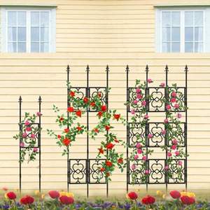 Metal garden <b>trellis</b> multi purpose support for <b>flowers</b> fruits vines productive outdoor garden growing structure system solution - Product Image 3