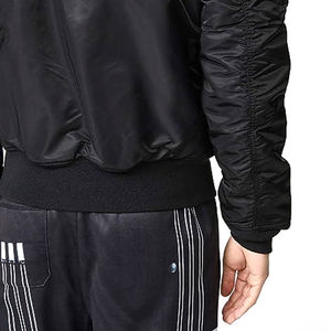 Blouson d'aviateur décontracté pour hommes de haute qualité personnalisé imperméable conception supérieure à capuche col tissé utilisation hivernale OEM - Product Image 5