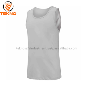 เสื้อกล้ามแขนกุดมีสไตล์สำหรับวัยรุ่นไซส์ใหญ่พิเศษ, เสื้อกล้ามถักระบายอากาศได้ดี - Product Image 6