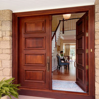 Porte en bois 100% naturel - Portes d'entrée en bois - Porte en bois massif Exportation TAXES BASSES - Meubles d'intérieur