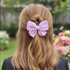 Pasadores de Pelo de Ganchillo Hechos a Mano con Aspecto Boho, Estilo Elegante con Cristales - Product Image 4
