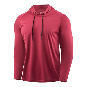 Sudadera con Capucha Personalizada para Hombre, Informal, de Invierno, Lisa, 100% Poliéster, Malla Ligera, Transpirable, de Secado Rápido, Antibacteriana - Product Image 1