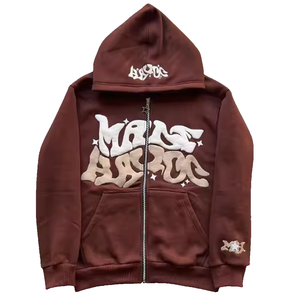 <b>Top</b> Selling 2024 Custom Logo 100% Cotton Embroidery Winter Plain Dyed <b>Cropped</b> Breathable Pullover Thermal Hoodie for <b>Men</b> - Product Image 3