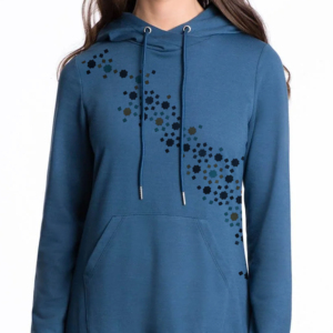 Nouveau dernier design sweats à capuche longs pour femmes couleur unie femmes pull bonne qualité prix sweats à capuche respirants pour femme - Product Image 2