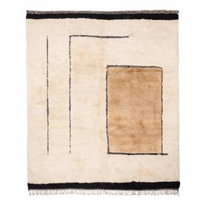 Tapis à carreaux Beni Ourain tapis Tribal tapis marron pâle tapis tissé marocain personnalisé Style tapis - Product Image 6