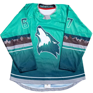 Maillot de hockey sur glace personnalisé Pro impression sublimée séchage rapide respirant évacuation de l'humidité uniforme d'équipe vêtements de sport d'hiver à manches longues - Product Image 1