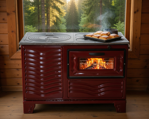 Estufa de Leña/Carbón Ecológica DORELLO SOBA, Modelo Brown Bucket, Tradicional, Independiente, para Interiores/Exteriores, de Hierro Fundido - Product Image 1