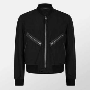 Venta al por mayor personalizado hombres chaqueta de bombardero Casual Streetwear cremallera completa chaqueta de vuelo nuevo diseño 2025 para hombres - Product Image 1