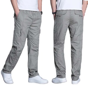Pantalones Cargo para hombre Cargo 2024 Multi bolsillos Pantalones para exteriores Diseño de cremallera Jogging Work Cargo Pants - Product Image 1