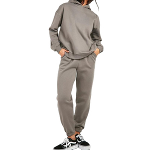 Chándal Jogger de mujer con sudadera de manga larga y pantalón de cintura alta ideal para deportes y moda de calle - Product Image 1