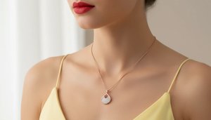 Pendentif moderne en diamant taillé brillant, or 18 carats, diamant naturel, 96 pierres, certifié IGI, bijoux fins de luxe tendance pour femmes - Product Image 5