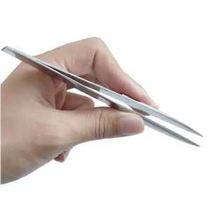 Pinces à épiler professionnelles en acier inoxydable à pointe fine et tranchante, de haute qualité, écologiques et durables pour l'épilation des poils incarnés - Product Image 6