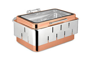 สแตนเลส chafing จานอุ่นอาหารสําหรับงานปาร์ตี้บุฟเฟ่ต์คุณภาพสูงชุดบุฟเฟ่ต์ Chafing จานบุฟเฟ่ต์เสิร์ฟ - Product Image 4