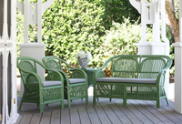 Brookhaven Villa Stripe Setting, nouveau design pour la vente en gros, ensemble de canapé en rotin, fait à la main de Cane, Nhat Minh, Vietnam