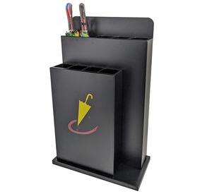 Support de rangement moderne pour parapluie en acier inoxydable Organisateur élégant et étanche pour les espaces compacts disponibles en vrac - Product Image 2