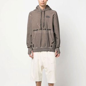 Sudaderas con capucha de lavado ácido de la mejor calidad para hombres personalizables con su propio logotipo Diseño de fábrica Patrón sólido de bolsillo de invierno - Product Image 4