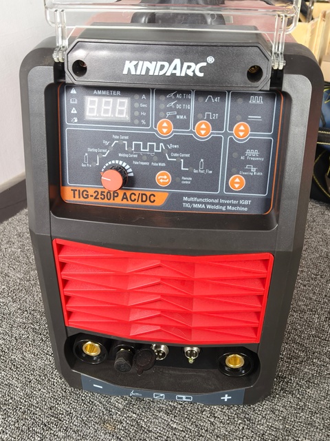 Kindarc TIG250P AC/DC 250A TIG Welding Machine Inverter IGBT 220V 1Phase Pulse Argon Welder for Aluminum Stainless Steel