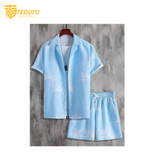 เสื้อเชิ้ตแขนสั้นฮาวายพิมพ์ลายสำหรับผู้ชายเสื้อผ้าแนวสตรีท - Product Image 6