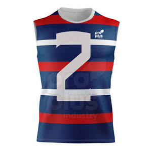 Conjuntos de Uniformes de Fútbol 7V7 sin Mangas, Talla Grande, Transpirables, de Poliéster, con Logotipo Personalizado - Product Image 3