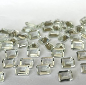 Améthyste verte naturelle coupe octogonale 8x10mm à facettes-améthyste verte en vrac de qualité supérieure - Product Image 5
